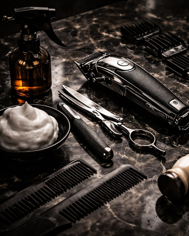 Barbershop interior